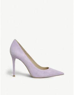 Lilac suede heels