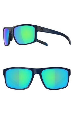 adidas Whipstart 61mm Mirrored Sunglasses | Nordstrom