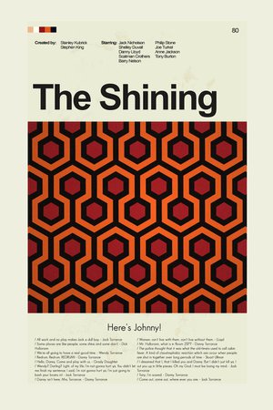 The Shining Mid-Century Modern Inspired Print | Etsy