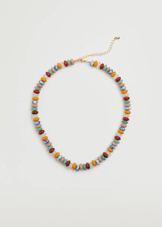 Bead stone necklace - Women | Mango USA