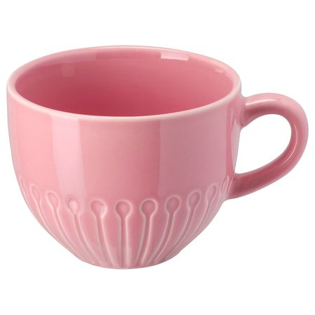 STRIMMIG Mug, stoneware pink, 12 oz (36 cl) - IKEA