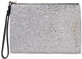 G-glitter Appliqued Glittered Leather Pouch
