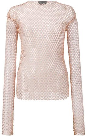 Les Animaux stretch mesh top