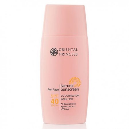 Natural Sunscreen UV Corrector Base Pink For Face SPF40/PA+++ - Oriental Princess Shop