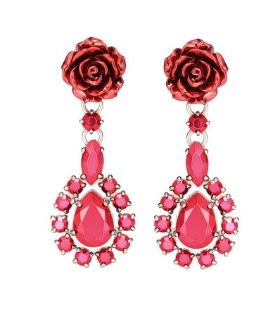 Rose Jewels Clip-On Earrings - Prada | mytheresa