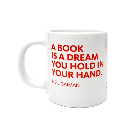 Jumbo NYPL Neil Gaiman Quote Mug | The New York Public Library Shop