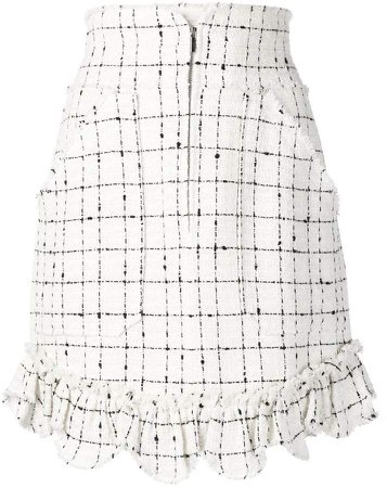 plaid tweed skirt