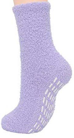 Purple Fuzzy Socks