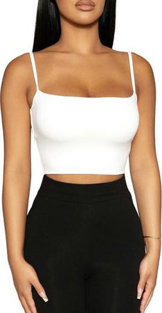 Solid Vibes Stretch Crepe Jersey Crop Top | Nordstrom