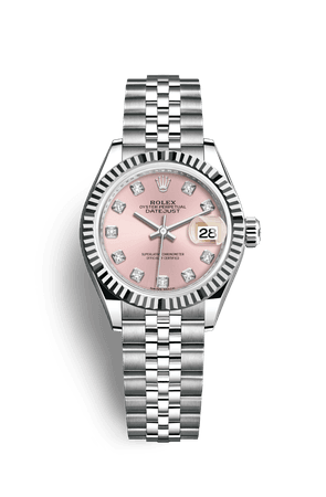 Rolex Lady-Datejust Watch: White Rolesor - combination of Oystersteel and 18 ct white gold - M279174-0003