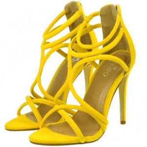 Yellow Strappy Sandals | CraftySandals.com