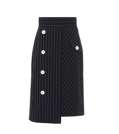Cool Classic striped wool skirt