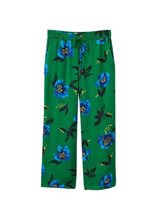 MANGO Floral print trousers