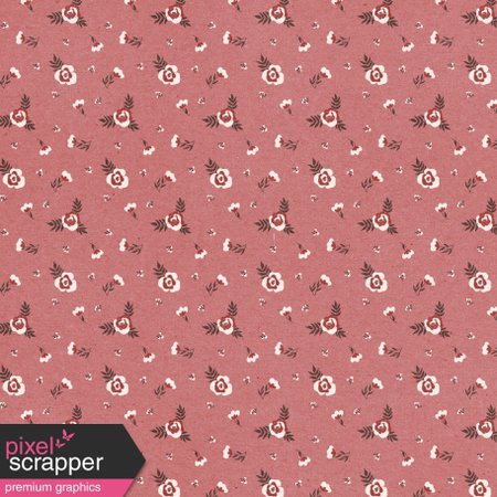 Frosty Forest Pink Floral Paper graphic by Jessica Dunn✒️ | Pixel Scrapper Digital Scrapbooking