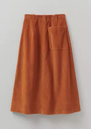 Organic Cotton Cord Skirt | Terracotta | TOAST