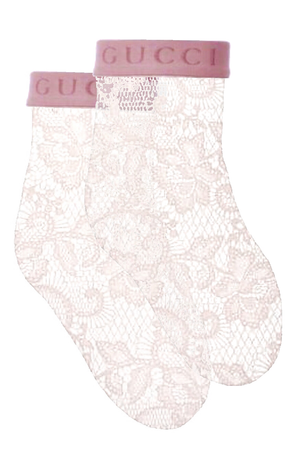 white lace pink gucci