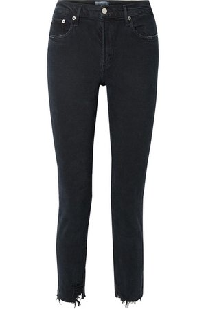 AGOLDE | Toni halbhohe Jeans mit geradem Bein und Distressed-Details | NET-A-PORTER.COM