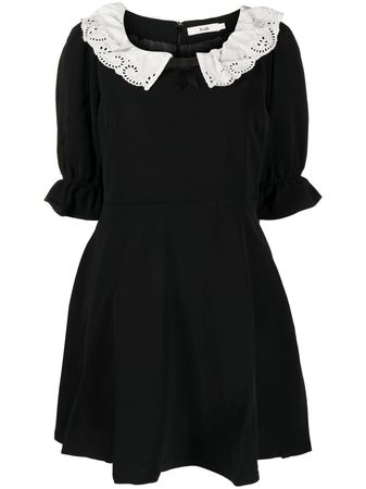 b+ab lace-collar Mini Dress - Farfetch