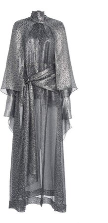 Roland Mouret Rosehill Metallic Silk Dress