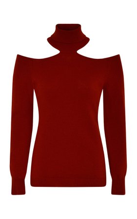 Coreene Cashmere Cold-Shoulder Sweater By Safiyaa | Moda Operandi