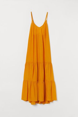 Vestido de praia comprido - Amarelo - SENHORA | H&M PT