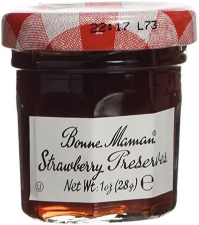 Amazon.com : Bonne Maman Jam Preserve Mini Jars, 1 Ounce (Pack of 60) (Strawberry, 1 Ounce (Pack of 60)) : Jams And Preserves : Grocery & Gourmet Food