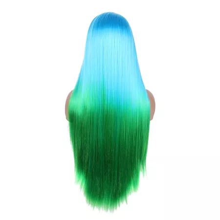 Synthetic Lace Front Wig Straight Yaki Straight Middle Part Free Part Glueless Lace Front Lace Front Wig Long Medium Length Lake Green / Grass Green Synthetic Hair 24-26 inch Women's Designs New 8015295 2020 – $120.44