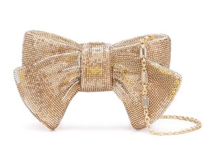 gold bow bag