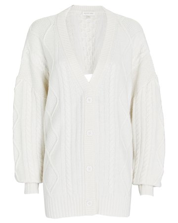 Ronny Kobo Selas Open Back Cable Knit Cardigan | INTERMIX®