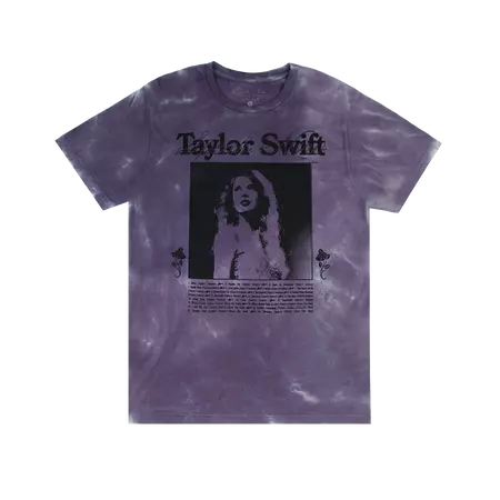 Speak Now (Taylor's Version) Tracklist Purple Tie Dye T-Shirt – Taylor Swift Official Store