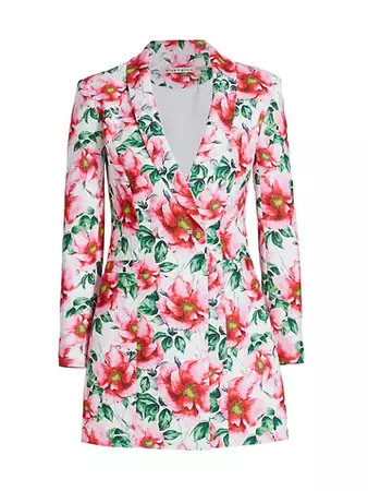 Shop Alice + Olivia Latoya Floral Minidress | Saks Fifth Avenue