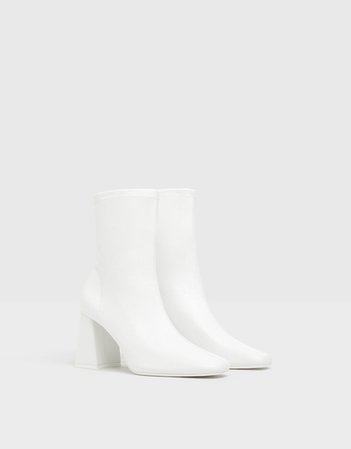 Tailored high-heel ankle boots - Shoes - Woman | Bershka
