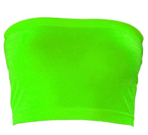 neon green tube top