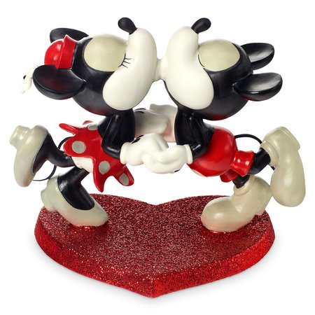 Mickey and Minnie Mouse Kissing Figurine by Precious Moments | shopDisney