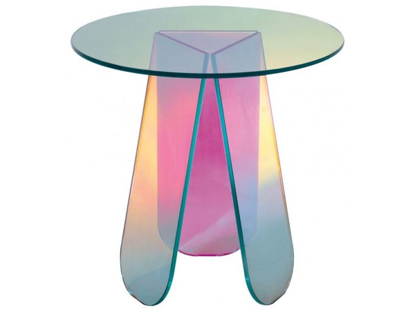 Round coffee table Glas Italia Shimmer