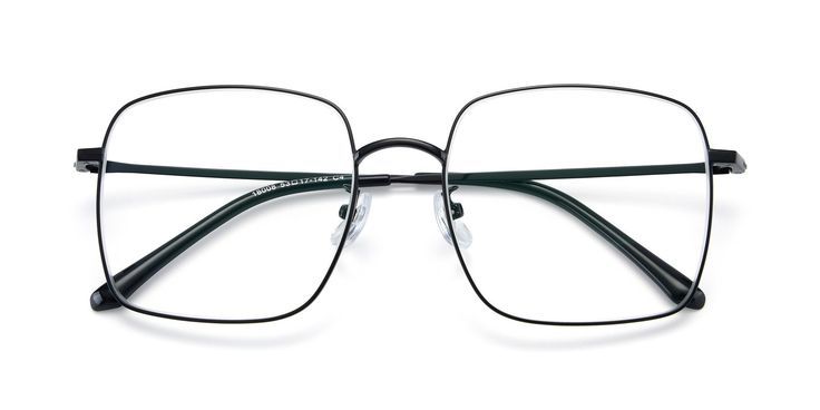 black wire frames glasses square oversized