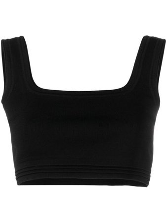 GAUGE81 ribbed cropped top black 121110 - Farfetch