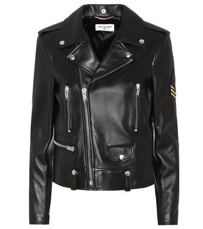 Leather moto jacket