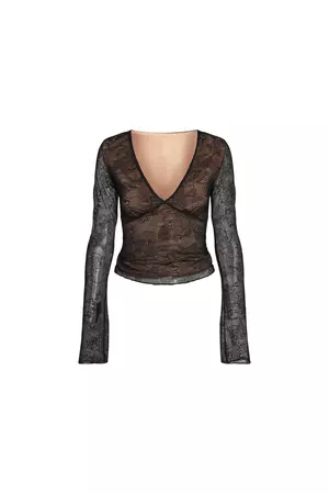 YVETTE TOP - BLACK : BUTTERFLY LACE – I.AM.GIA