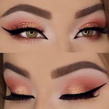 peach makeup look