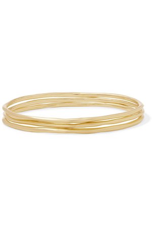 Ippolita | Classico set of three 18-karat gold bangles | NET-A-PORTER.COM