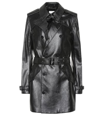 Leather Trench Coat | Saint Laurent - Mytheresa