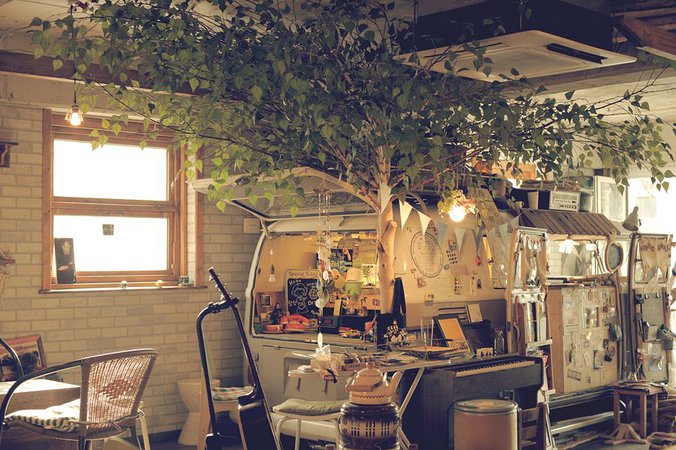 cute ambiance retro vieux rose bar cafe coffee shop