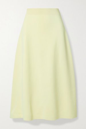 Araceli Ponte Midi Skirt - Pastel yellow