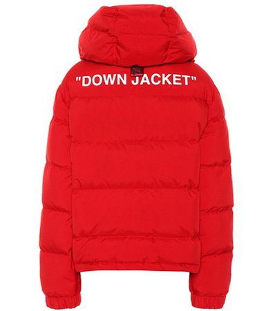 Hooded down puffer jacket