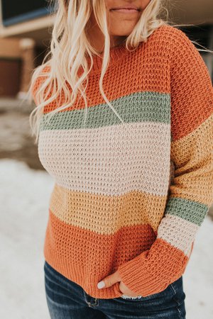 BROOKFIELD SWEATER-CORAL