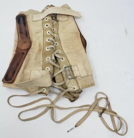antique medical knee corset