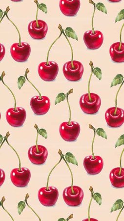 Cherry Print Wallpaper