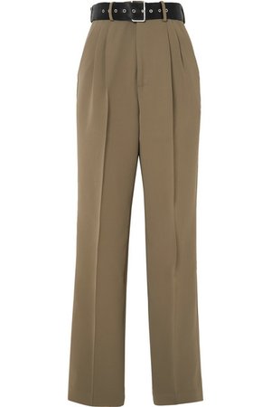 Peter Do | Belted crepe tapered pants | NET-A-PORTER.COM