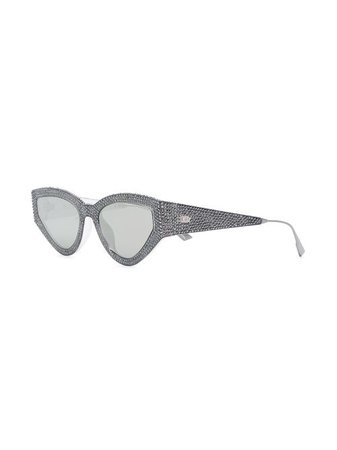 Dior Eyewear Cat-Eye-Sonnenbrille Mit Kristallen - Farfetch